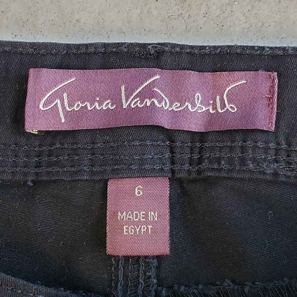 Gloria Vanderbilt Jeans Womens 6 29x30 Black Jordyn Bootcut Embroidered Beaded - Picture 3 of 16
